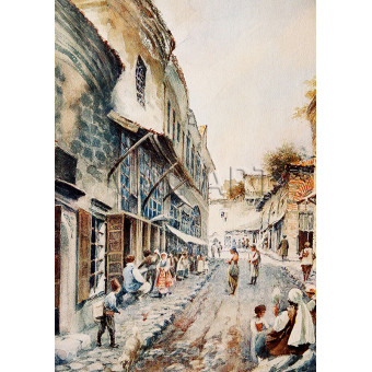 РЕПРОДУКЦИИ НА КАРТИНИ Златарската чаршия (1895)